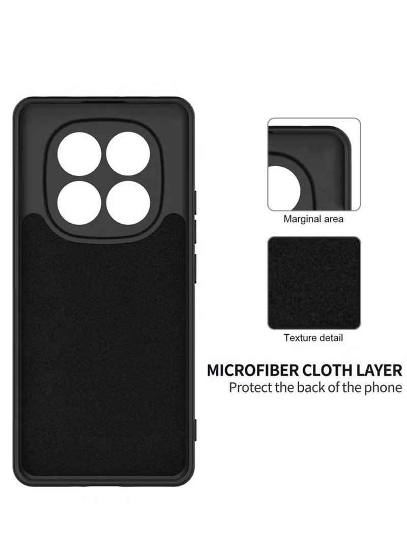 JAJEEK Xiaomi Redmi Note 14 Pro 4G 2025 Premium Soft Liquid Silicone Case Cover – Black, Slim, Shockproof, Non-Slip Grip, Durable Protection for Xiaomi Redmi Note 14 Pro - Image 5