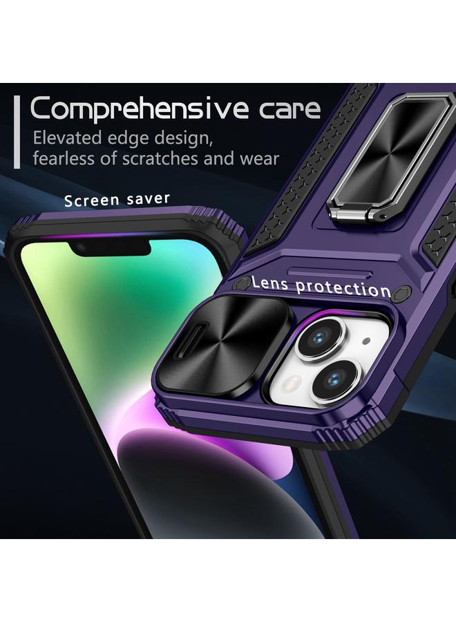 S-TOP Case For iPhone 15 Camshield Robot TPU Hybrid PC Phone Case - Image 4