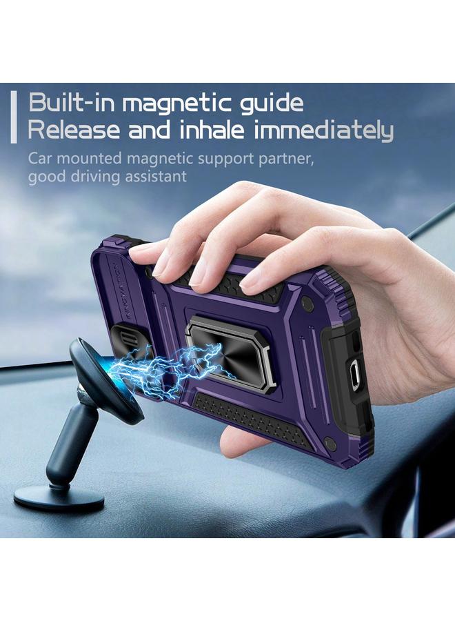 S-TOP Case For iPhone 15 Camshield Robot TPU Hybrid PC Phone Case - Image 2