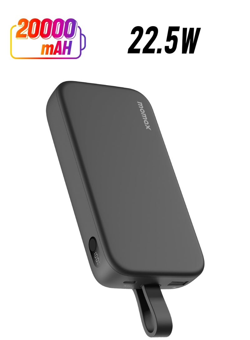 Momax Power Bank PD3 20000mAh 22.5W - Black - Image 1