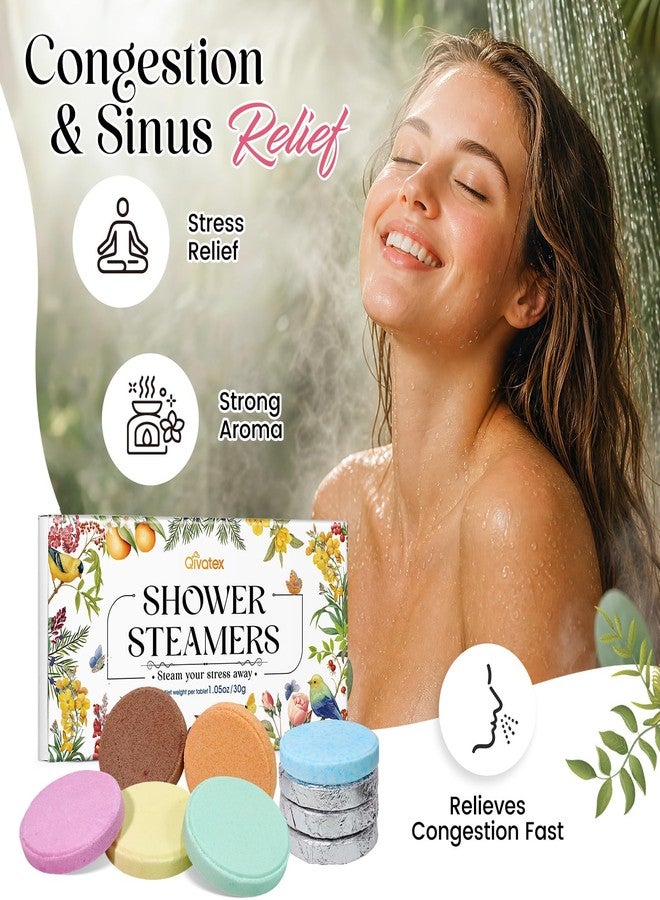 Qivatex Shower Steamers Aromatherapy, Long Lasting Essential Oil Spa, Women Gift - Image 2