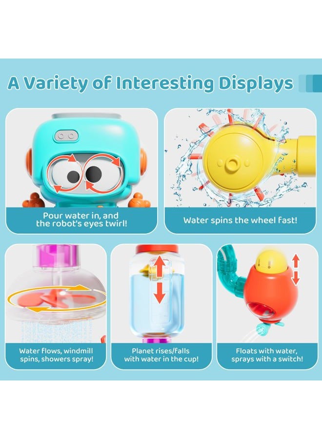 SOCBTNSO DIY Assemble Water Pipe, Bath Toys for Kids Ages 4-8, DIY Building Kit for Ages 5-7, Bathtub Time Birthday Gifts for Toddler 3 + Year Old - Image 3