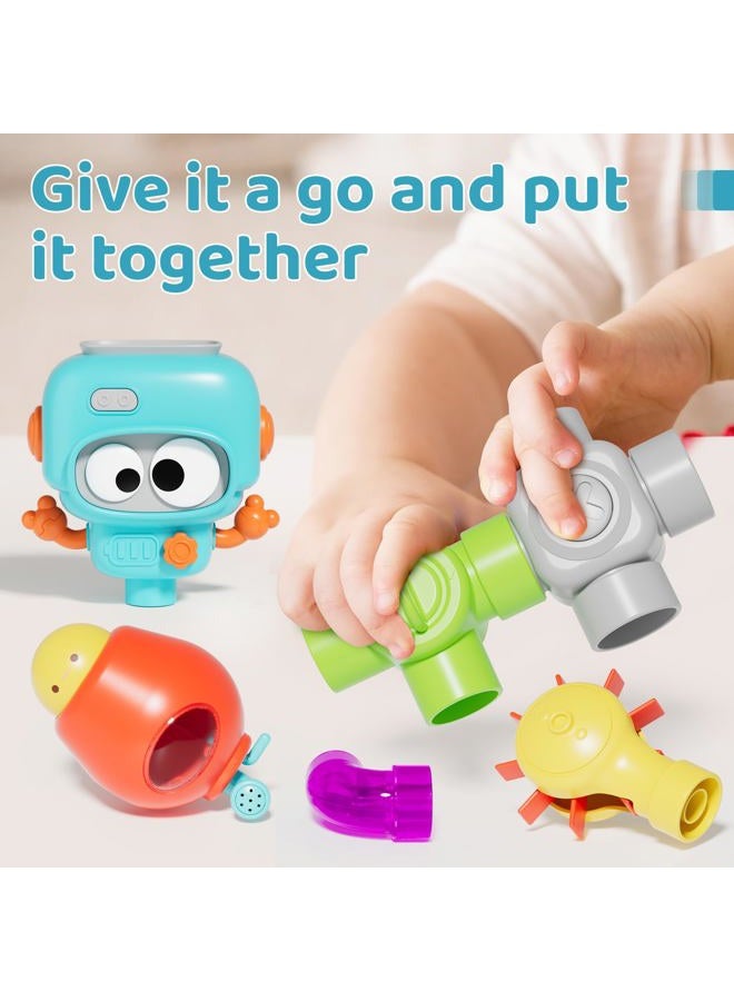 SOCBTNSO DIY Assemble Water Pipe, Bath Toys for Kids Ages 4-8, DIY Building Kit for Ages 5-7, Bathtub Time Birthday Gifts for Toddler 3 + Year Old - Image 5
