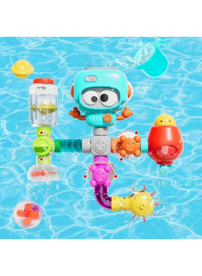 SOCBTNSO DIY Assemble Water Pipe, Bath Toys for Kids Ages 4-8, DIY Building Kit for Ages 5-7, Bathtub Time Birthday Gifts for Toddler 3 + Year Old - Image 1