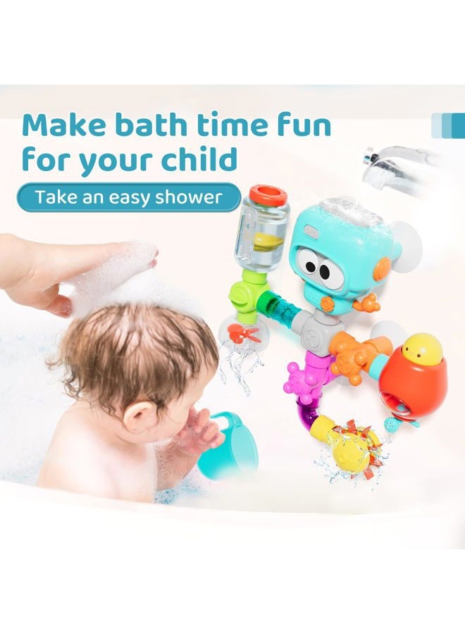 SOCBTNSO DIY Assemble Water Pipe, Bath Toys for Kids Ages 4-8, DIY Building Kit for Ages 5-7, Bathtub Time Birthday Gifts for Toddler 3 + Year Old - Image 2