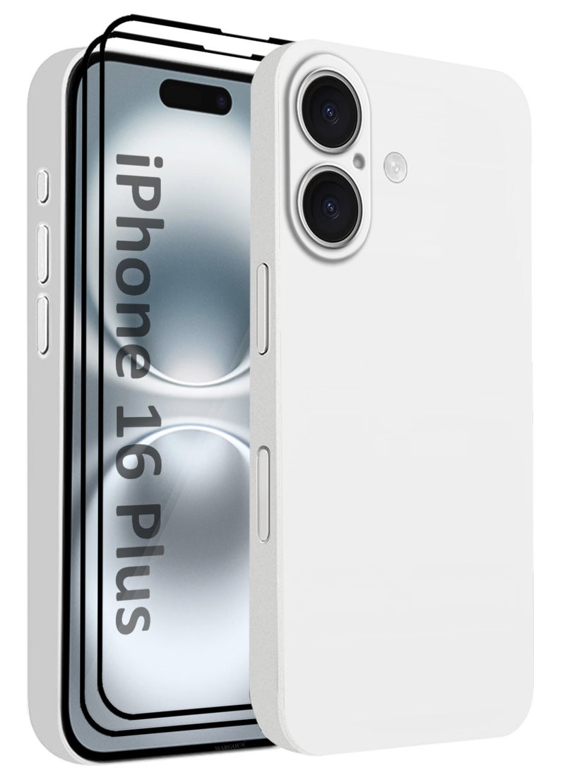 CATANES 3Packs Thin Case for iPhone 16 Plus , Back Cover Sturdy Durable Ultra-Thin Case Drop Protection Cover Clear - White - Image 1