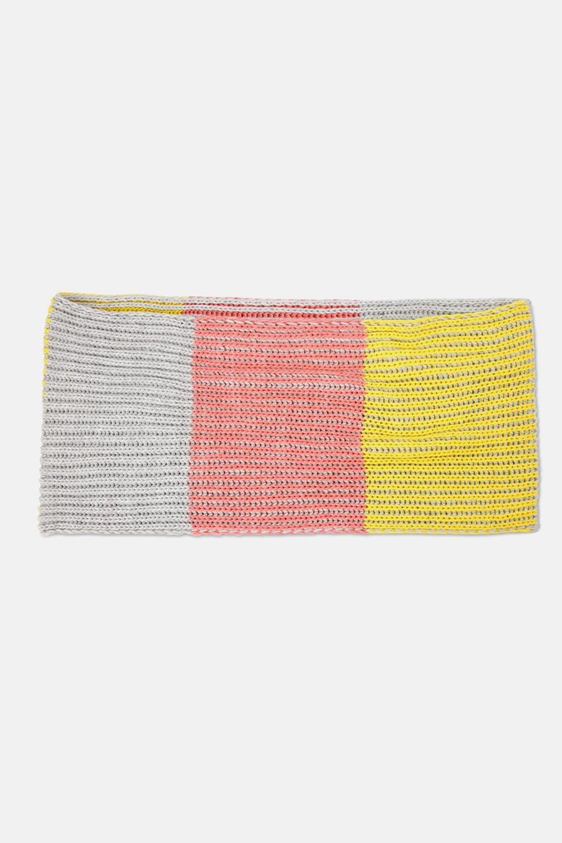 Tchibo Women Knitted Tube Scarf, Yellow and Pink  - Image 3