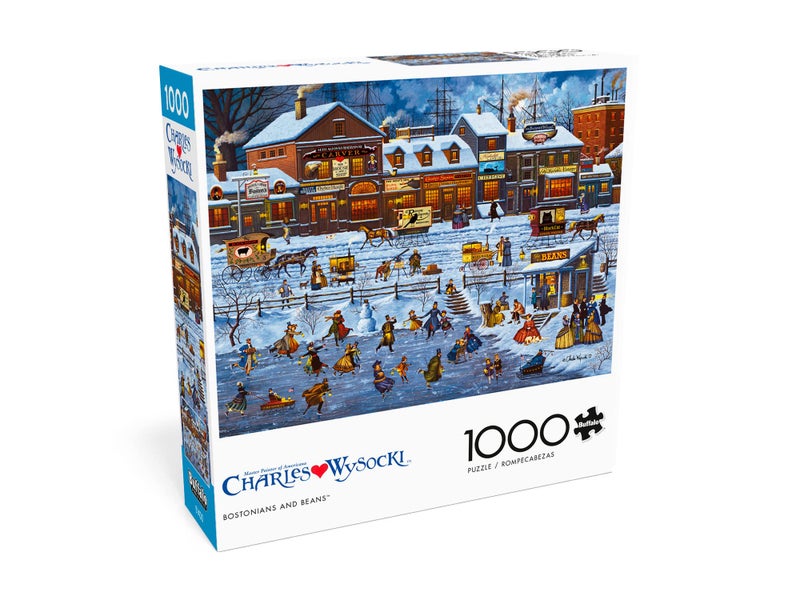 Buffalo Games - Charles Wysocki - Bostonians and Beans - 1000 Piece Jigsaw Puzzle for Adults -Challenging Puzzle Perfect for Game Nights - Finished Size is 26.75 x 19.75 - Image 3