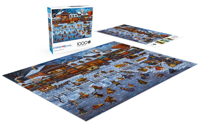 Buffalo Games - Charles Wysocki - Bostonians and Beans - 1000 Piece Jigsaw Puzzle for Adults -Challenging Puzzle Perfect for Game Nights - Finished Size is 26.75 x 19.75 - Image 4