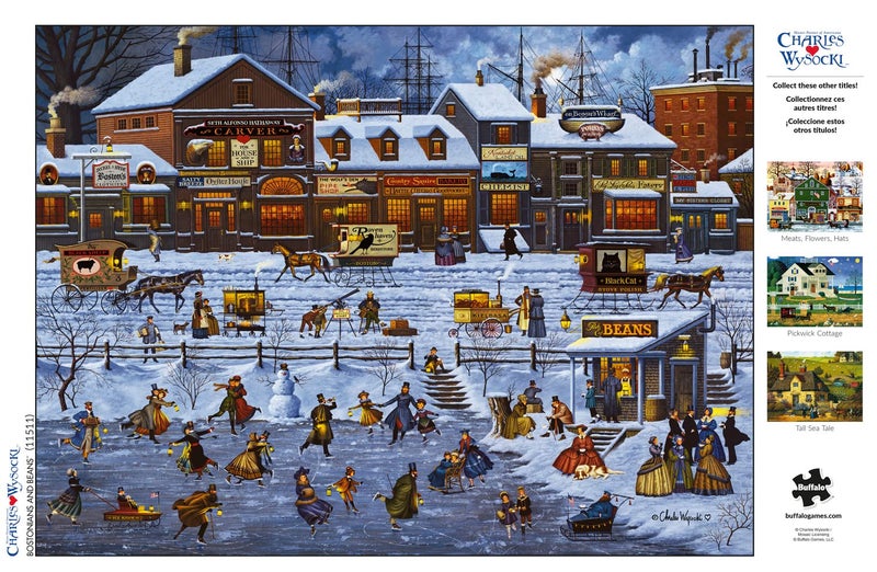 Buffalo Games - Charles Wysocki - Bostonians and Beans - 1000 Piece Jigsaw Puzzle for Adults -Challenging Puzzle Perfect for Game Nights - Finished Size is 26.75 x 19.75 - Image 5
