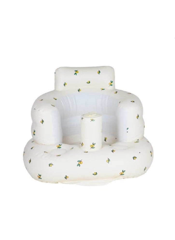 مقعد أطفال قابل للنفخ للأطفال من عمر 3 أشهر فما فوق، مقاعد أرضية للأطفال للجلوس، مقاعد أطفال للرضع، كرسي أطفال قابل للنفخ مع مضخة هواء مدمجة - Image 1