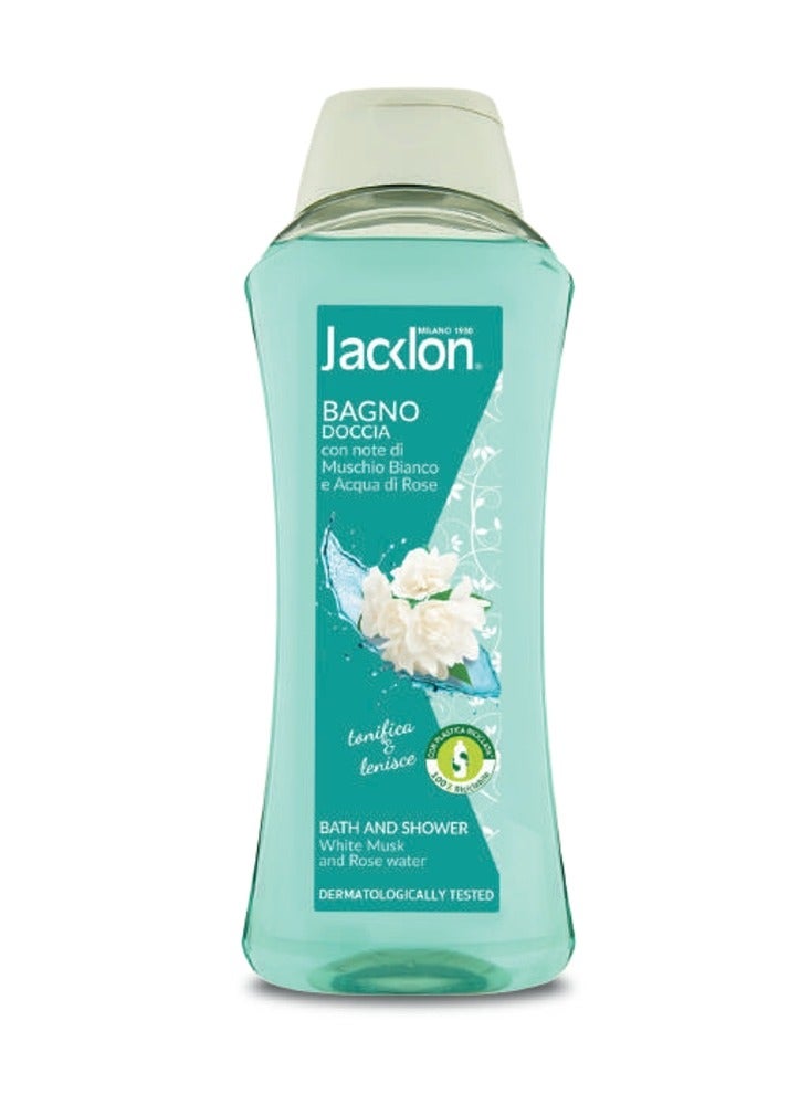 JACKLON BATH & SHOWER WHITE MUSK & ROSE WATER 1000ML - Image 1