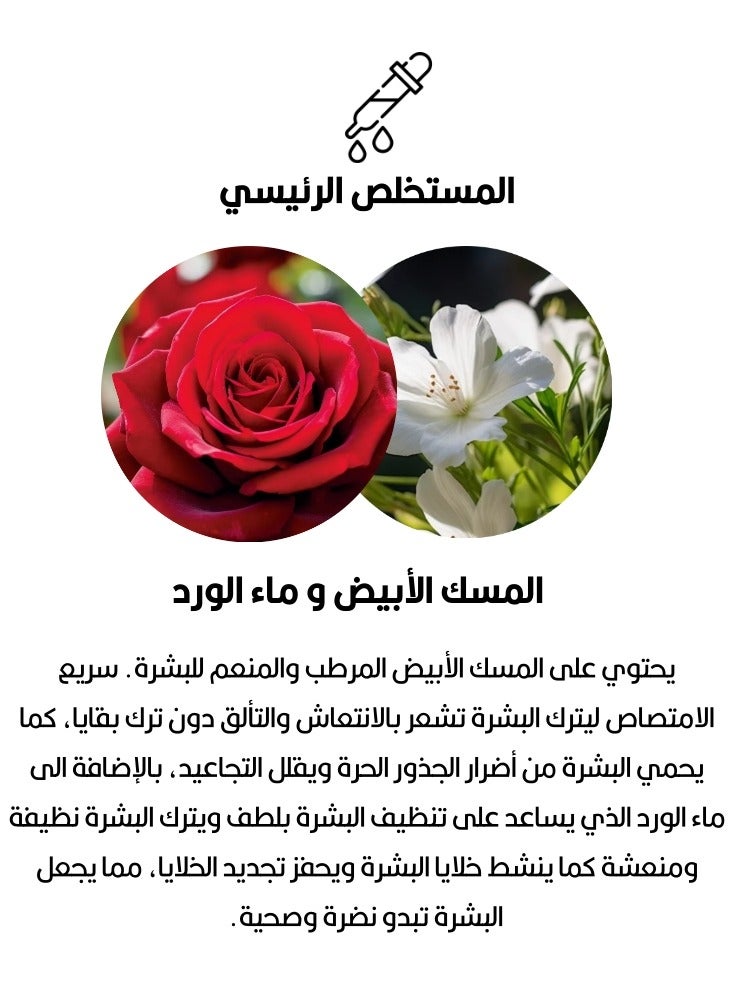 JACKLON BATH & SHOWER WHITE MUSK & ROSE WATER 1000ML - Image 3