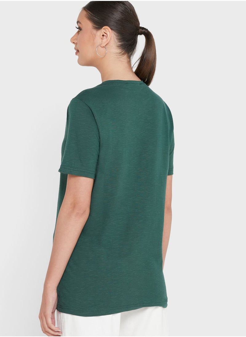 trendyol - Essential V-Neck T-Shirt - Image 1