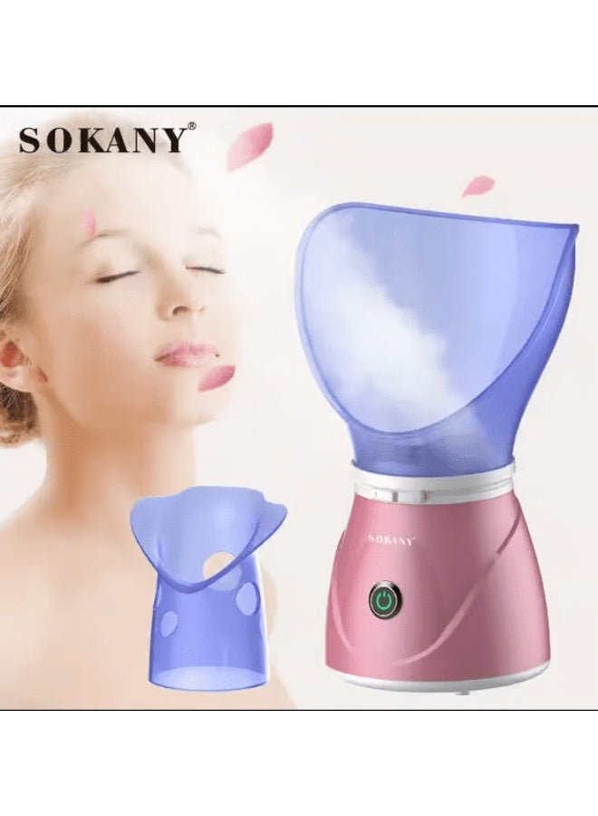 Sokany Steamer Model SK-1079, Pink and Blue - Image 3