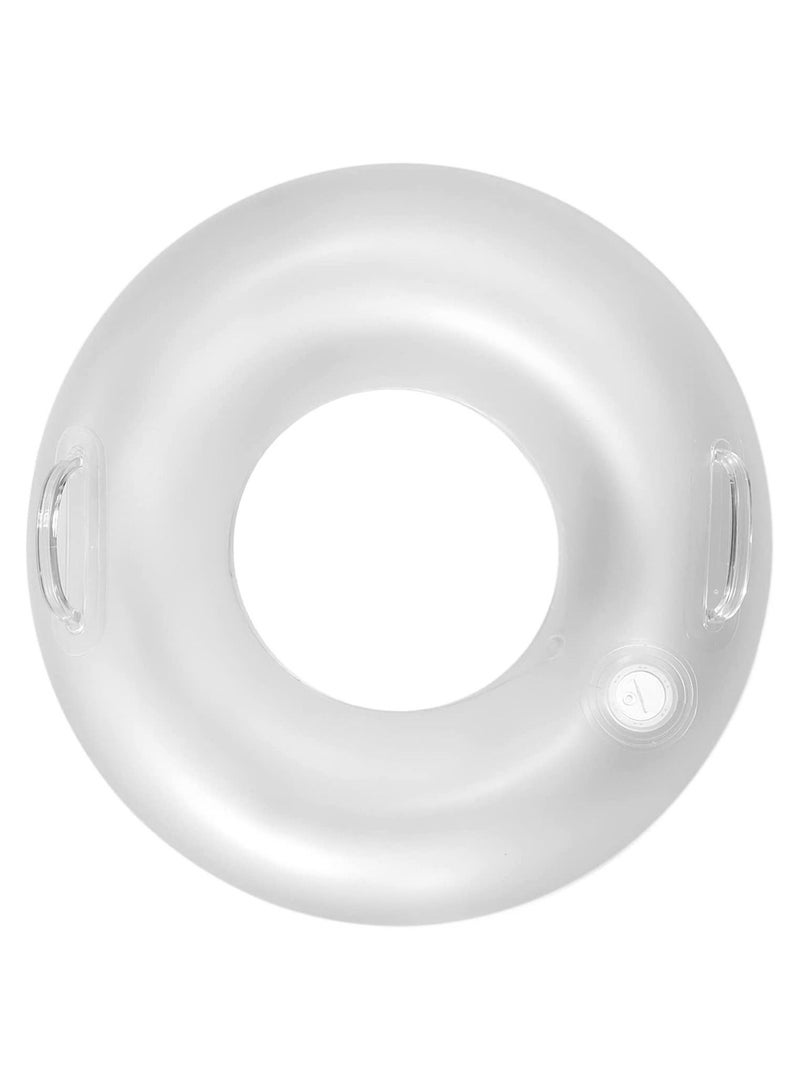 SYOSI SYOSI LED Inflatable Pool Float, Adult Pool Float Tube, LED Pool Swim Ring, Water Fun Large Blow Up Summer Beach Swimming Raft, for Adult - Image 4
