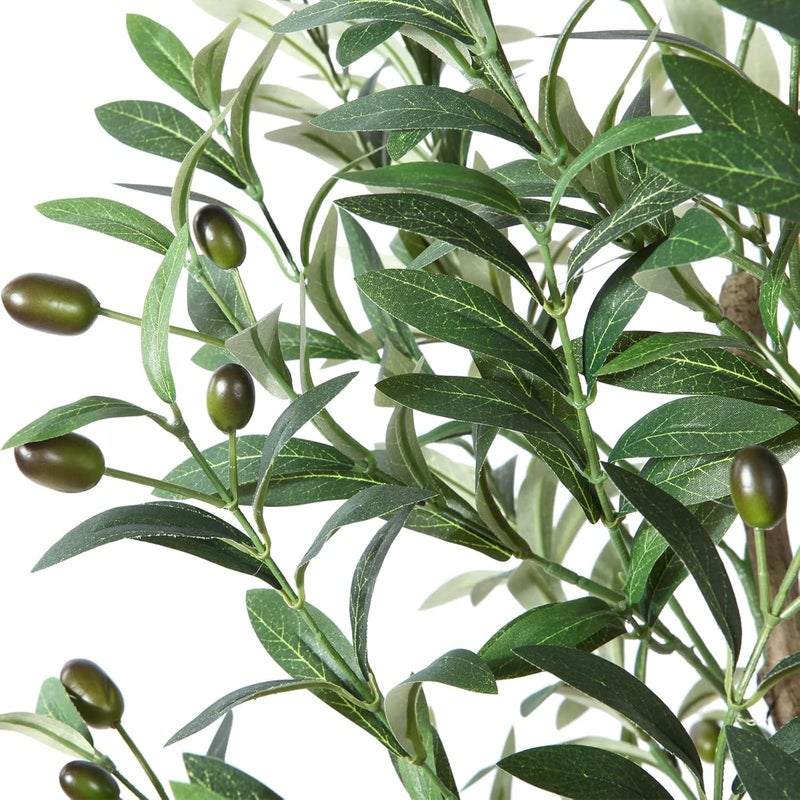 Artificial Tropical PlantsOlive Tree with Lifelike Olive Branches and FruitsPerfect Lifelike Artificial Tree for Modern Home Decor indoor and out doorOfficePerfect Housewarming Gift CU 150