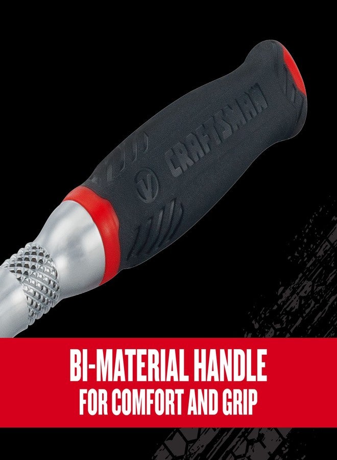 CRAFTSMAN V-SERIES Ratchet, 1/4 Inch Drive, 80-Tooth, Comfort Grip (CMMT86304V) - Image 5