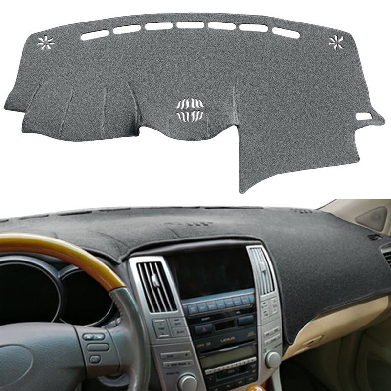 Fcovergurus Dash Cover Mat Custom Fit for 20042006 Lexus RX33020072009 RX350 20062008 RX400h Dashboard Cover Pad Carpet Protector with Dash Speaker Dark Gray