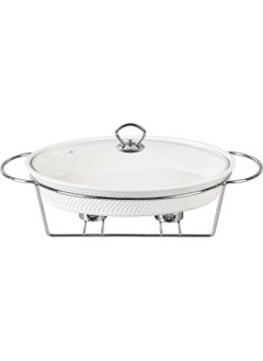 12 Inch Oval Casserole With Candle Stand Ceramic Buffet Casserole Dish Ceramic Pot Chafer With Candle Holder Catering Warmer Hot Pot Soup Pot For Events Hotel Restaurant - pzsku/ZA382F643D1BB87801D10Z/45/_/1722258567/9a8dd34c-d796-4a90-802b-67952d01de34