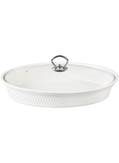 12 Inch Oval Casserole With Candle Stand Ceramic Buffet Casserole Dish Ceramic Pot Chafer With Candle Holder Catering Warmer Hot Pot Soup Pot For Events Hotel Restaurant - pzsku/ZA382F643D1BB87801D10Z/45/_/1722258567/c4f2c347-6130-4762-a01c-f3b9341149d8