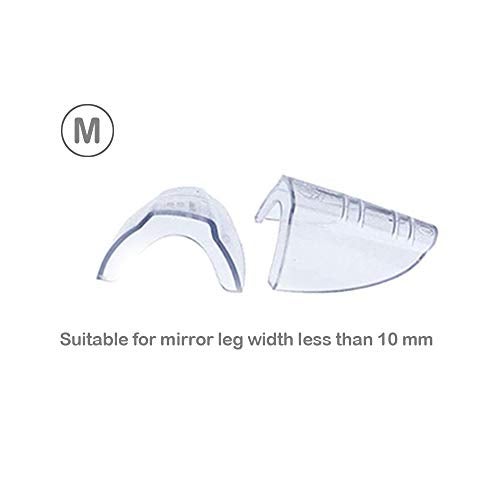 Korty 3 Pairs Eye Glasses Side Shields, Flexible Slip On Side Shields For Safety Glasses Fits Small To Medium,Clear, Black - Image 2