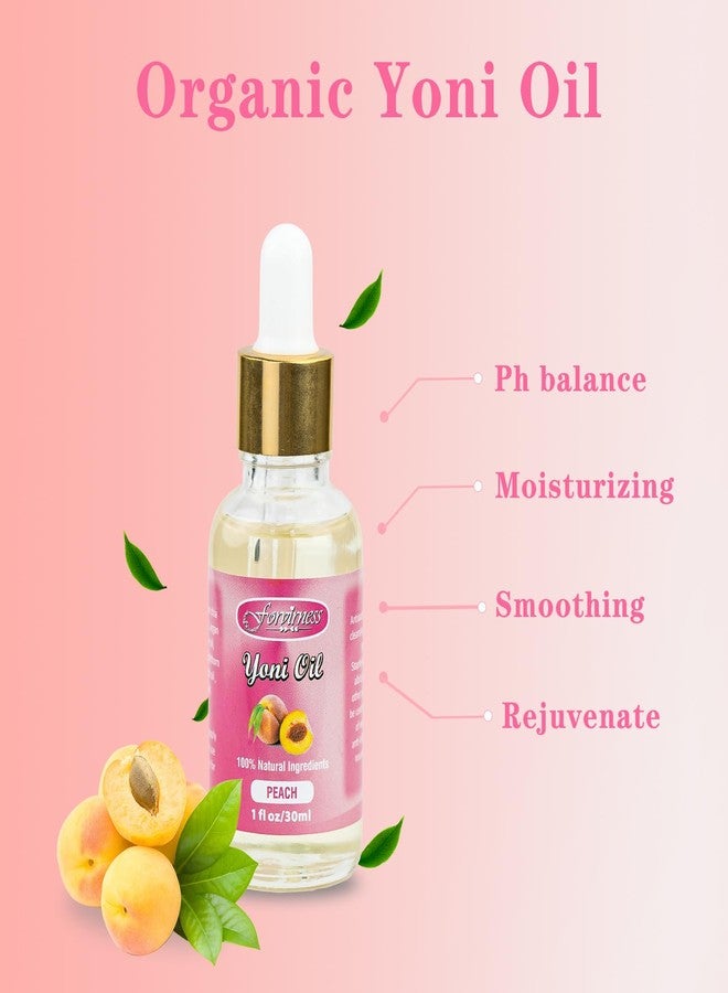 forvirness Natural Feminine Wash Yoni Oil Set, Body Cleanser with Cleaning Factor, Yoni Wash for Women pH Balance,1 fl.oz Peach Feminine Oil & 6.7 fl.oz Intimate Cleanser - Image 3