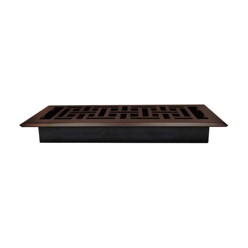 Decor Grates (4-Pack) AJH410-RB Oriental Floor Register, 4x10 Inches, Rubbed Bronze Finish - Image 4