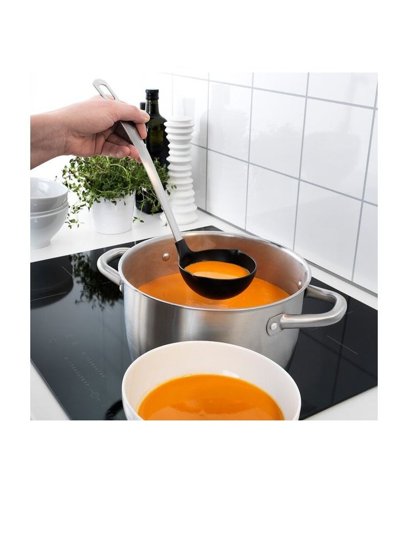 3-piece kitchen utensil set, black/stainless steel - Image 3