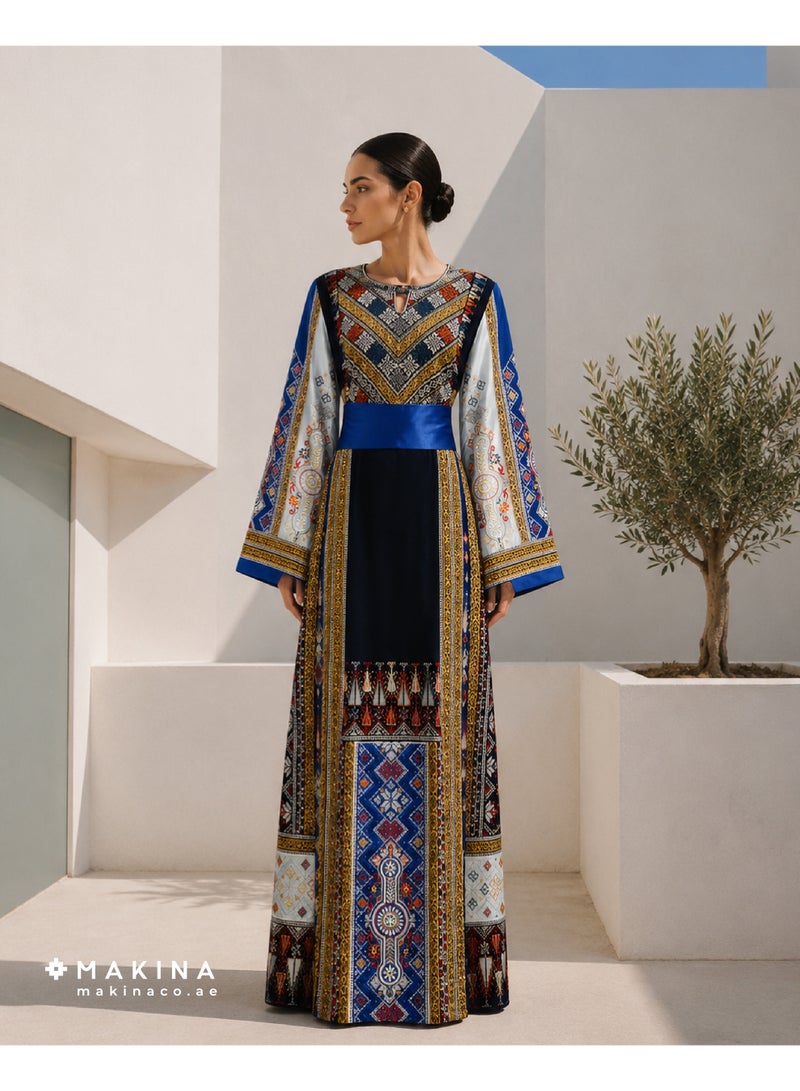 MAKINA Half-Tallas Fallahi Thobe with Arabian Embroidery - Image 1