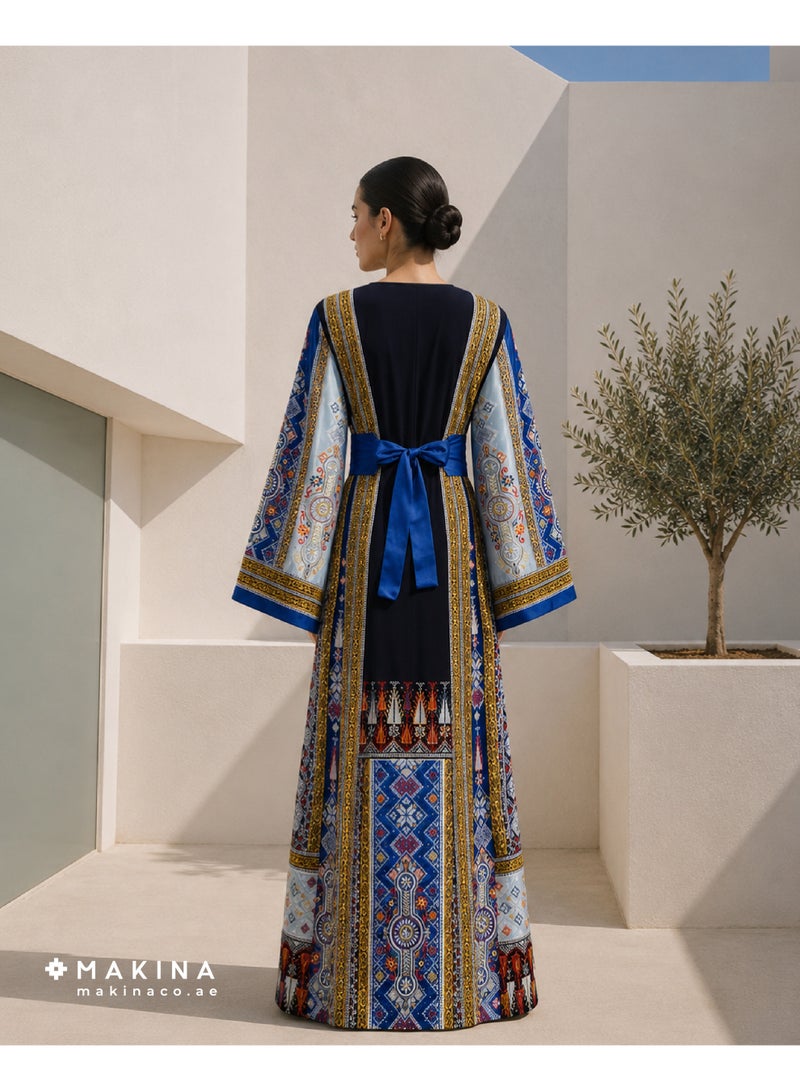 MAKINA Half-Tallas Fallahi Thobe with Arabian Embroidery - Image 2