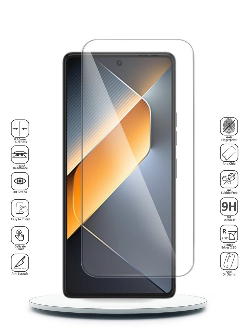 Techie HD Tempered Glass Screen Protector for Tecno Pova 6 Pro - Anti Reflection Anti Bubbles 9H Hardness 0.33 mm Rounded Edges Easy Installation  - Image 2