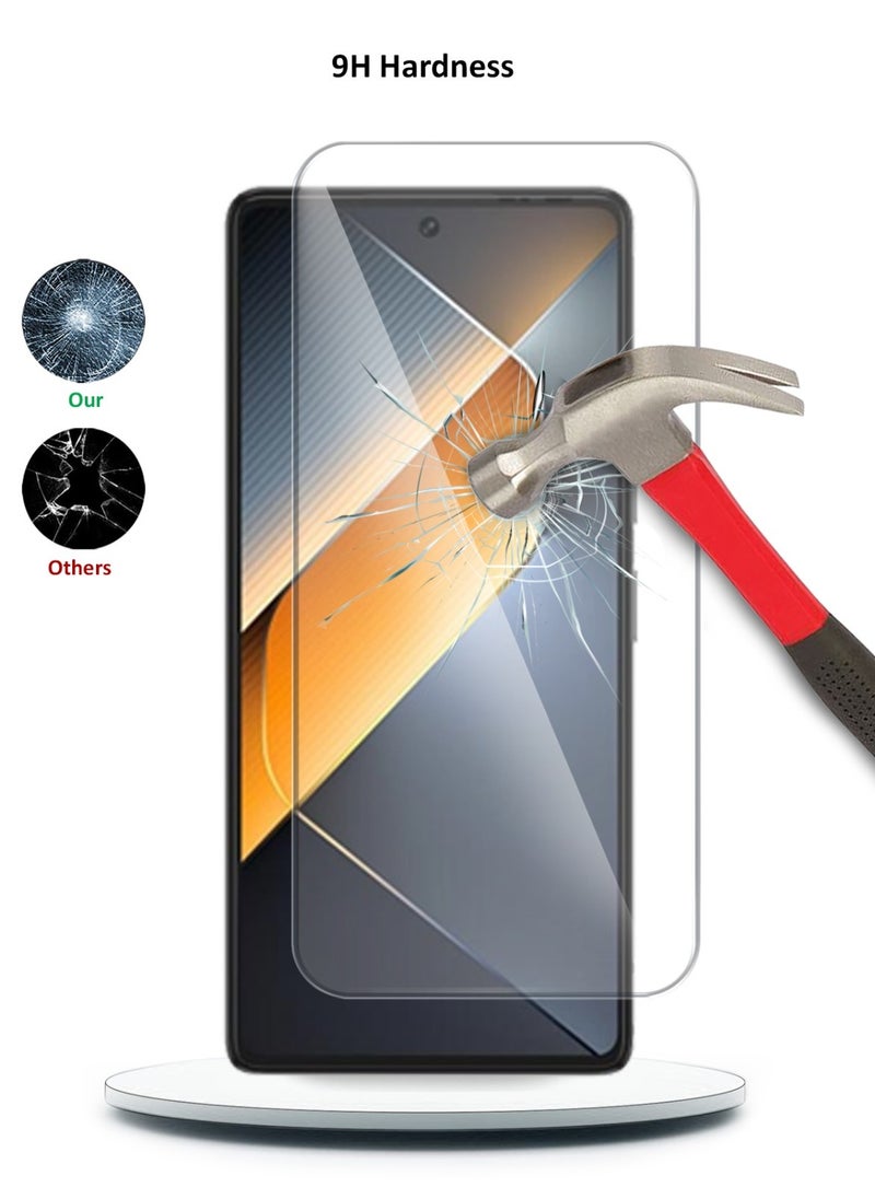 Techie HD Tempered Glass Screen Protector for Tecno Pova 6 Pro - Anti Reflection Anti Bubbles 9H Hardness 0.33 mm Rounded Edges Easy Installation  - Image 5