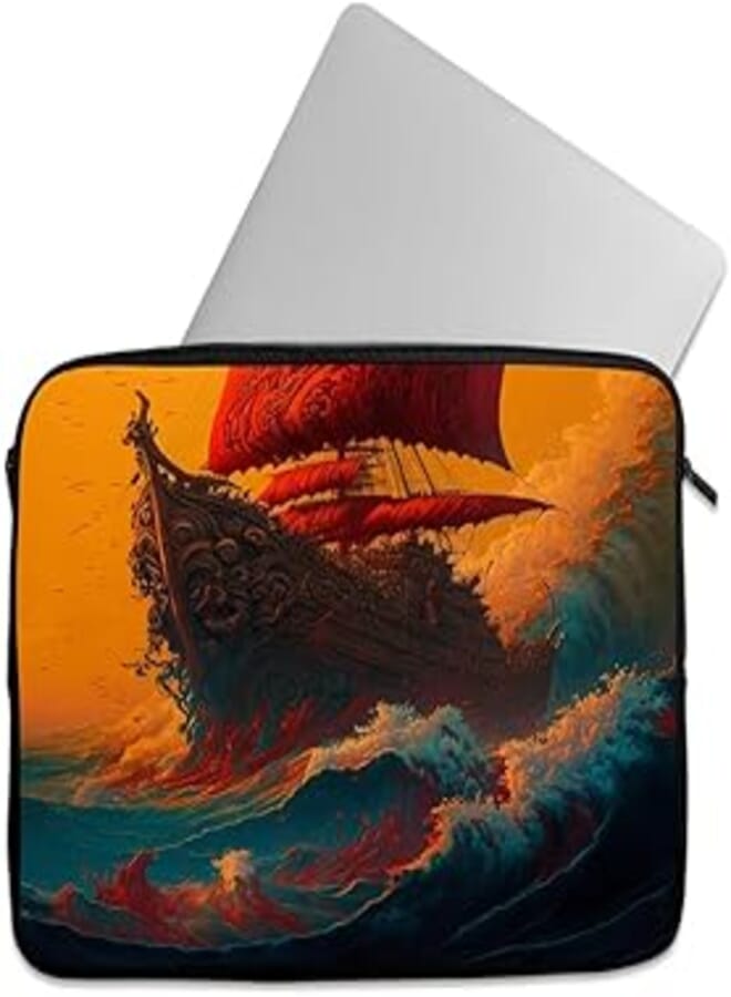 Tat Laptop Sleeve 15.6 & 15 Inch Protective Case With Zipper Carrying Bag Laptop Sleeve Laptop Sleeve Laptop Sleeve 15.6 & 15 Inch-Tat Casual Printed Laptop Sleeve Lap 5149 