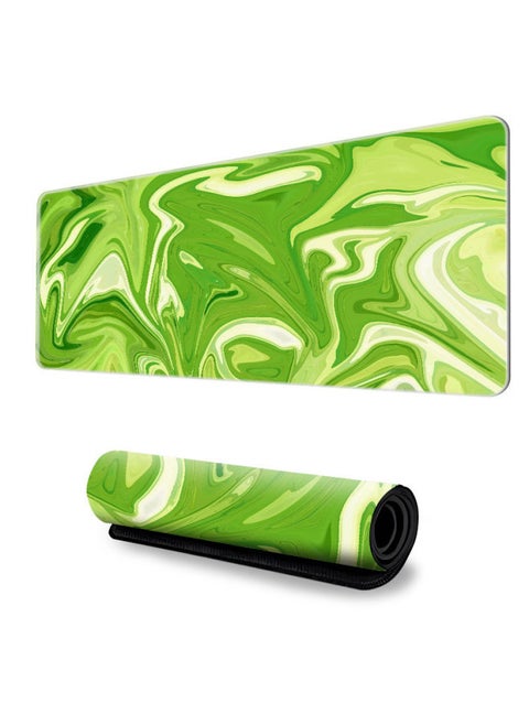 Abstract Mouse Pad Oversized Game Table Pad Non-slip Computer Mouse Pad Lock Edge Marble Keyboard Pad A Generation Of Hair-Color:300*800*2mm-Pattern:G-4696