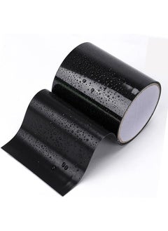 KASTWAVE Rubberized Waterproof Tape Professional Duct Tape For Prevent Leak And Crack Patch And Seal Tape For Photographers Repairing Holes Cracks Pipes Gaps Roof Crafts Black Medium 4" X 59"  - Image 1