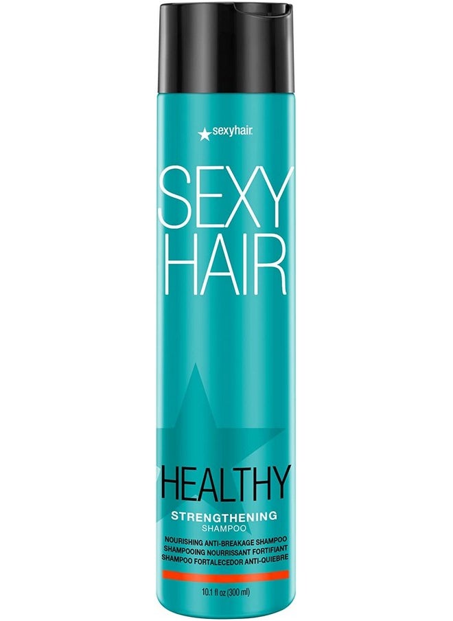 Sexy Hair - SexyHair Healthy Strengthening Anti-Breakage Shampoo, 10.1 Oz | Helps Provide Stength and Flexibility to Damaged Hair | SLS and SLES Sulfate Free - Image 1