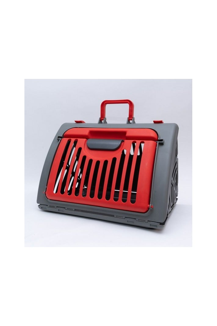 حقيبة حمل بلاستيكية للقطط – متينة ومزودة بفتحات تهوية