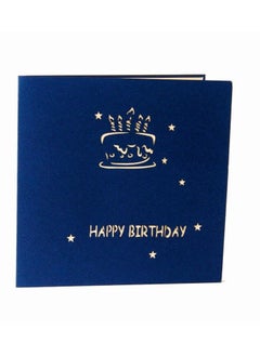 Cool Baby COOLBABY Birthday Cards,Birthday Pop Up Greeting Cards Laser Cut Happy Birthday Cards Including Envelopes, Best for Mom,Wife,Sister, Boy,Girl,Friend, Blue（no light no music）  - Image 1