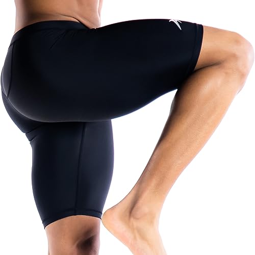 CompressionZ شورتات ضغط للرجال | طبقة أساسية للأداء الرياضي، الجري، ركوب الدراجات، جميع الرياضات، ملابس داخلية للرجال أثناء التمرين، أسود، متوسط - Image 2