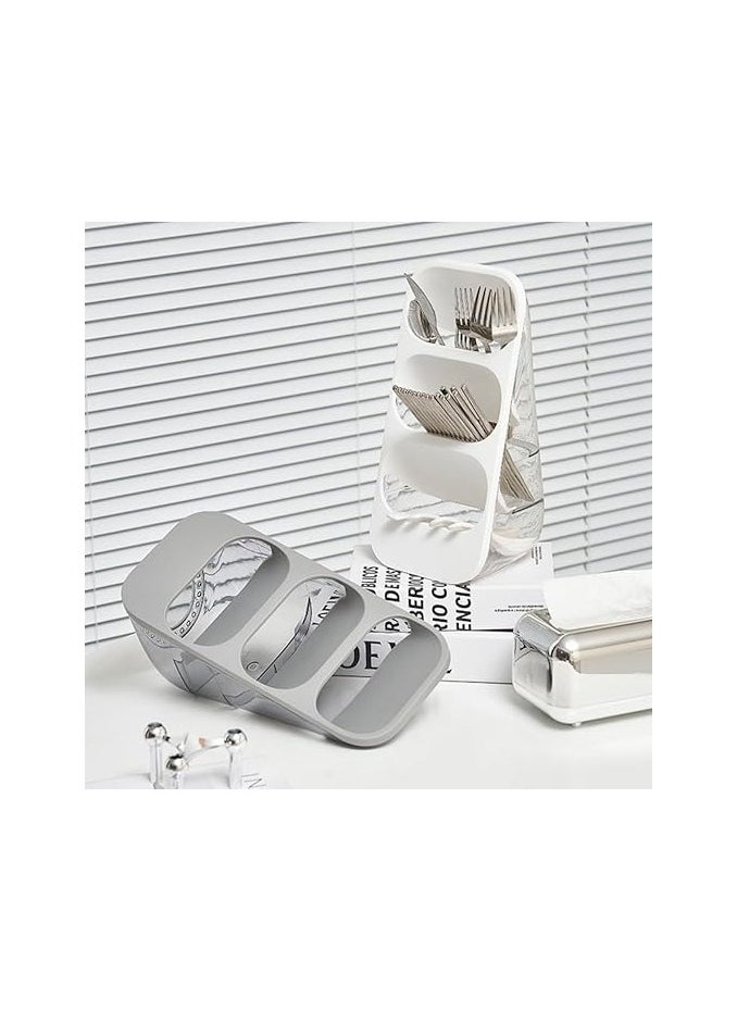 Cutlery-Pro Cutlery Holder for Countertop, Utensil Flatware Organizer Caddy for Kitchen Counter,Cutlery Storage Rack for Chopsticks Spoon Fork Spatula  - Image 3