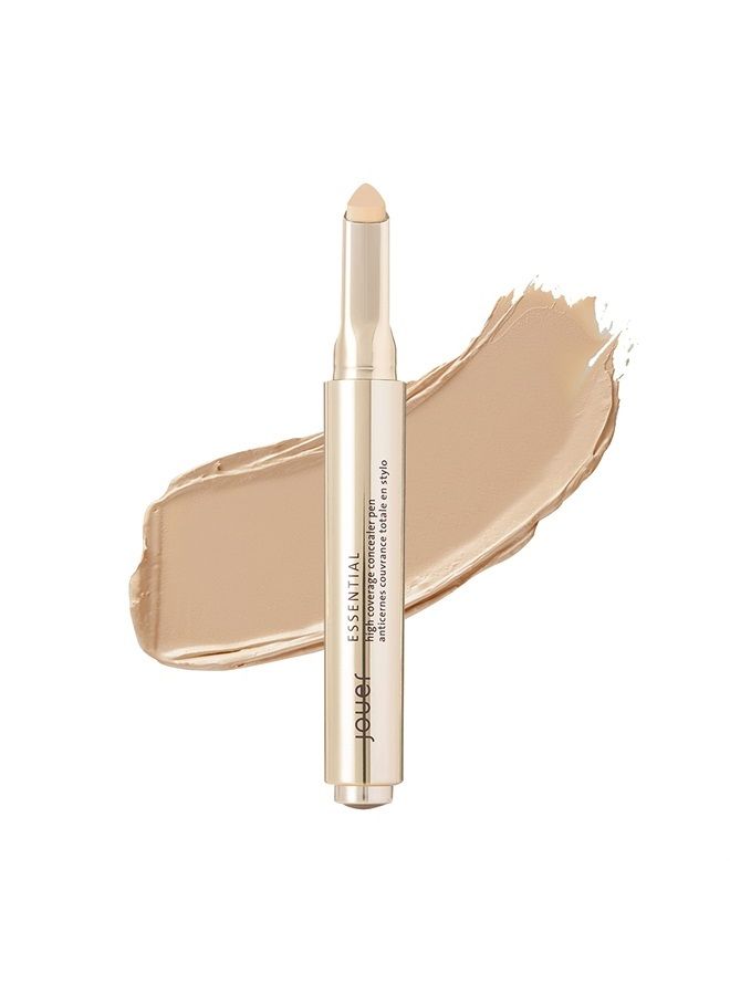 Jouer Essential High Coverage Concealer Pen - Medium to Full Coverage Cream Concealer Makeup - Color Corrector for Spot Coverage, Dark Circles and Contour, Chiffon - Image 1