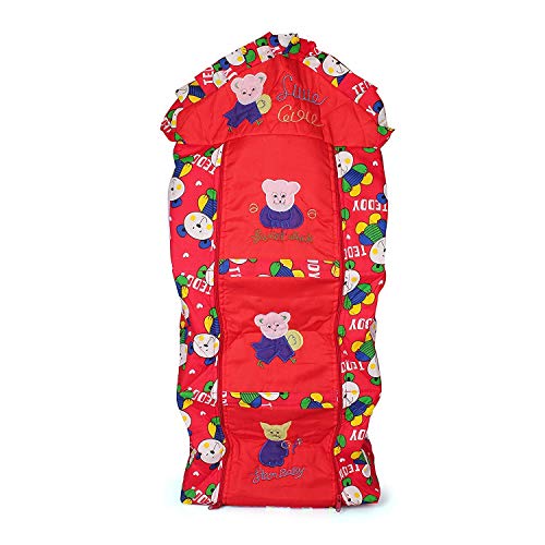 Unique Ideas Kids/Children Foldable 3 Shelf Hanging Wardrobe (New Red) - Image 3