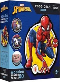Trefl Trefl Puzzles - "50 Wood Craft Junior" - Spiderman Power/Disney Marvel Spiderman FSC Mix 70% 20204 