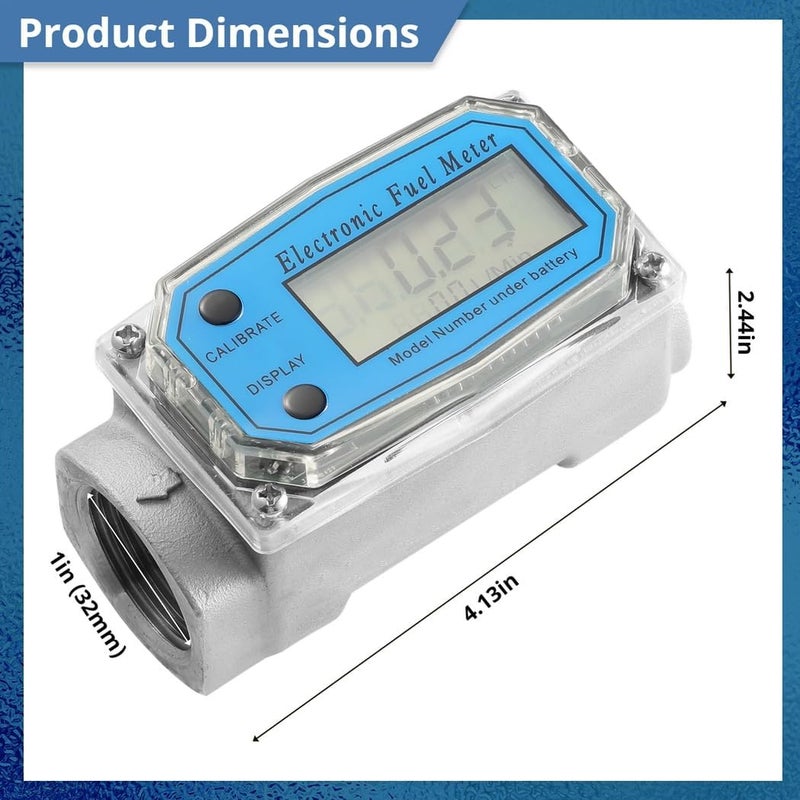 Trendy natural assorted colors Flow Meter for Gasoline, Water, Aluminum Alloy, Digital 1-Inch Portable High Accuracy Fuel, Disel, Turbine Oil, Flowmeter, Rate Tool, Kerosene 20-280Lpm Measuring Defect free upgraded substance Organized shipment arrange Local market compliant trusted quality Economical upgraded quality Popular practical build Bulk order available stock Indoor outdoor use Secure equipped warehouse Global assemble options Certified stocked merchandise Advanced minimal build Field tested quality General need oriented design Chemical free Backup reserve local stock Mountain region eligible ship Transit & use compatible Popular trusted craftsmanship Multi usage Temp fluctuation resistant crafted quality Gulf popular simple design Rack friendly All-round applied quality All condition resistant crafted quality - Image 4