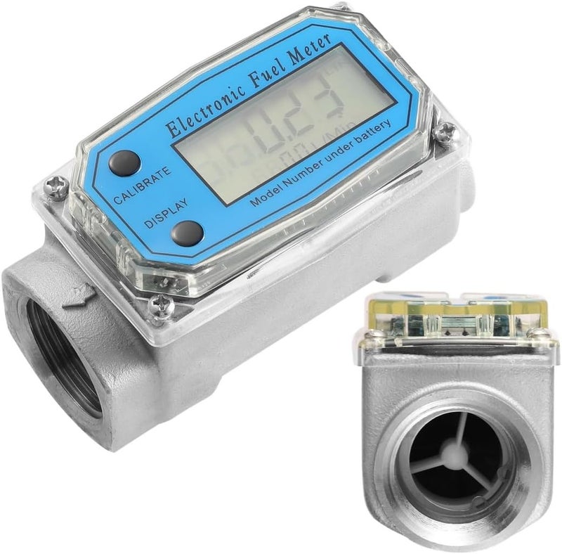 Trendy natural assorted colors Flow Meter for Gasoline, Water, Aluminum Alloy, Digital 1-Inch Portable High Accuracy Fuel, Disel, Turbine Oil, Flowmeter, Rate Tool, Kerosene 20-280Lpm Measuring Defect free upgraded substance Organized shipment arrange Local market compliant trusted quality Economical upgraded quality Popular practical build Bulk order available stock Indoor outdoor use Secure equipped warehouse Global assemble options Certified stocked merchandise Advanced minimal build Field tested quality General need oriented design Chemical free Backup reserve local stock Mountain region eligible ship Transit & use compatible Popular trusted craftsmanship Multi usage Temp fluctuation resistant crafted quality Gulf popular simple design Rack friendly All-round applied quality All condition resistant crafted quality - Image 1