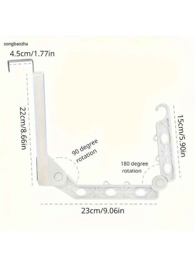 Portable Foldable Clothes Drying Rack 1 Pack Space Saving Hanging Laundry Organizer - Image 3