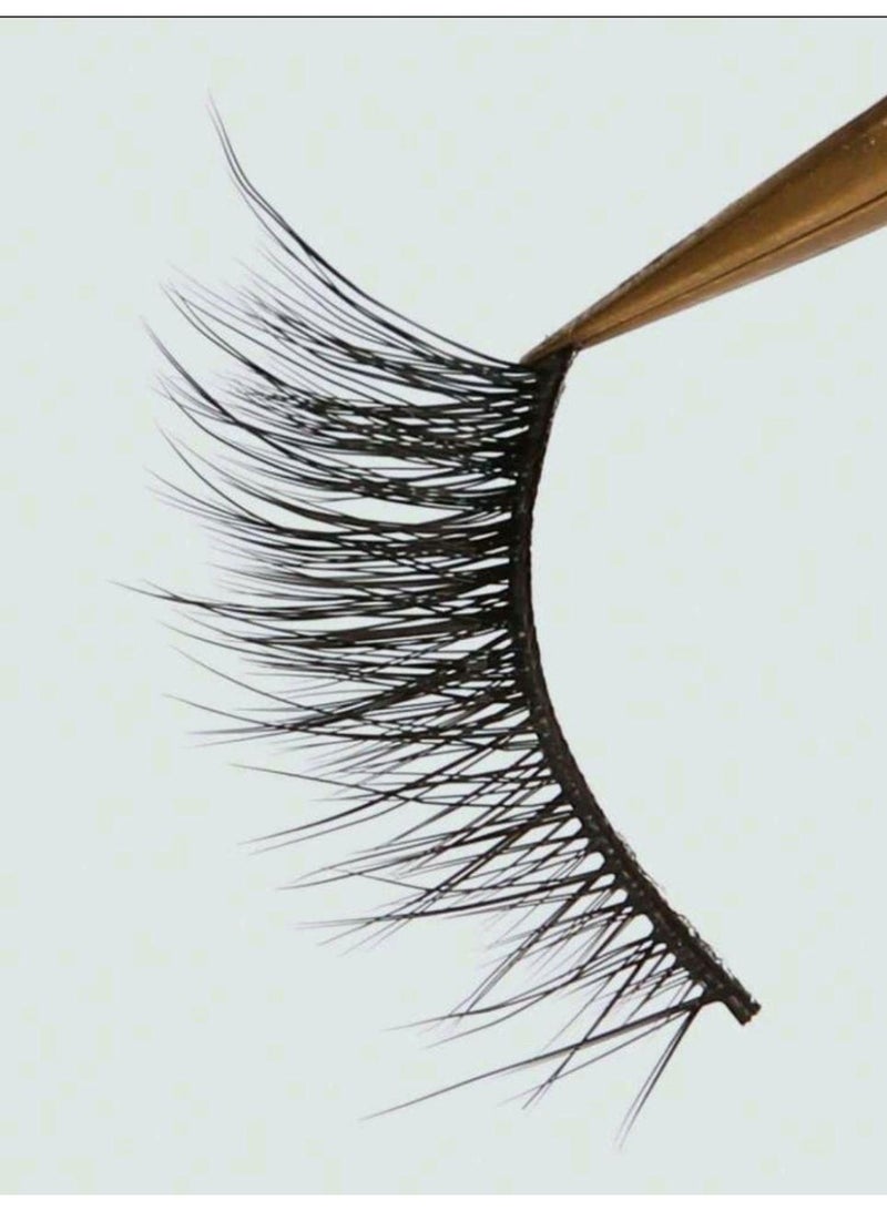 شي إن 10 Pairs Natural Crossed Eyelashes with Cat Eye Effect and Extended Ends - Image 2