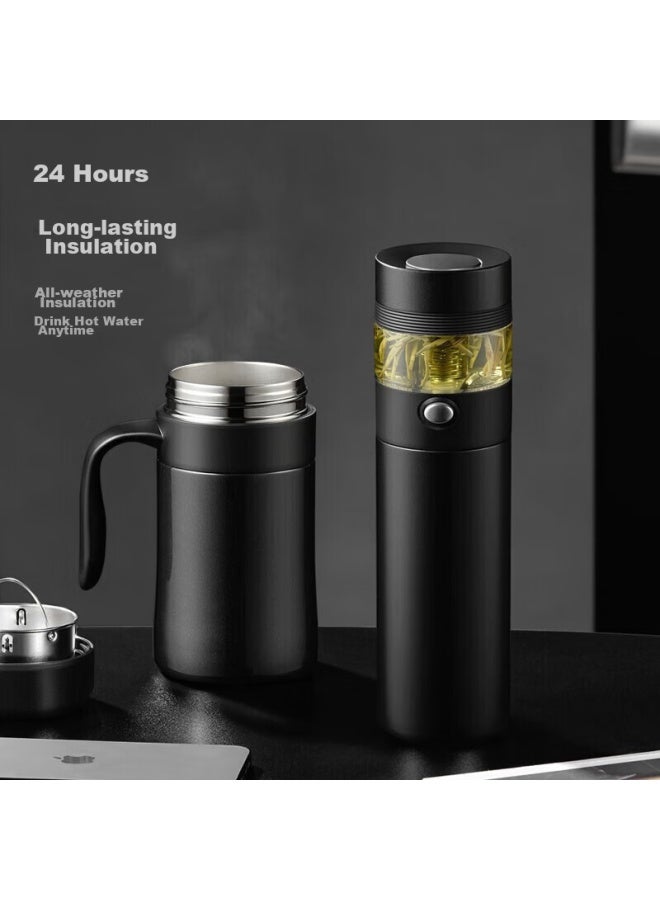 Vanow Tea Infuser Insulated Mug Gift Box Set For Men, Tea Brewing Cup, Corporate Customized Water Bottle, Doctor's Day Gift - Image 4
