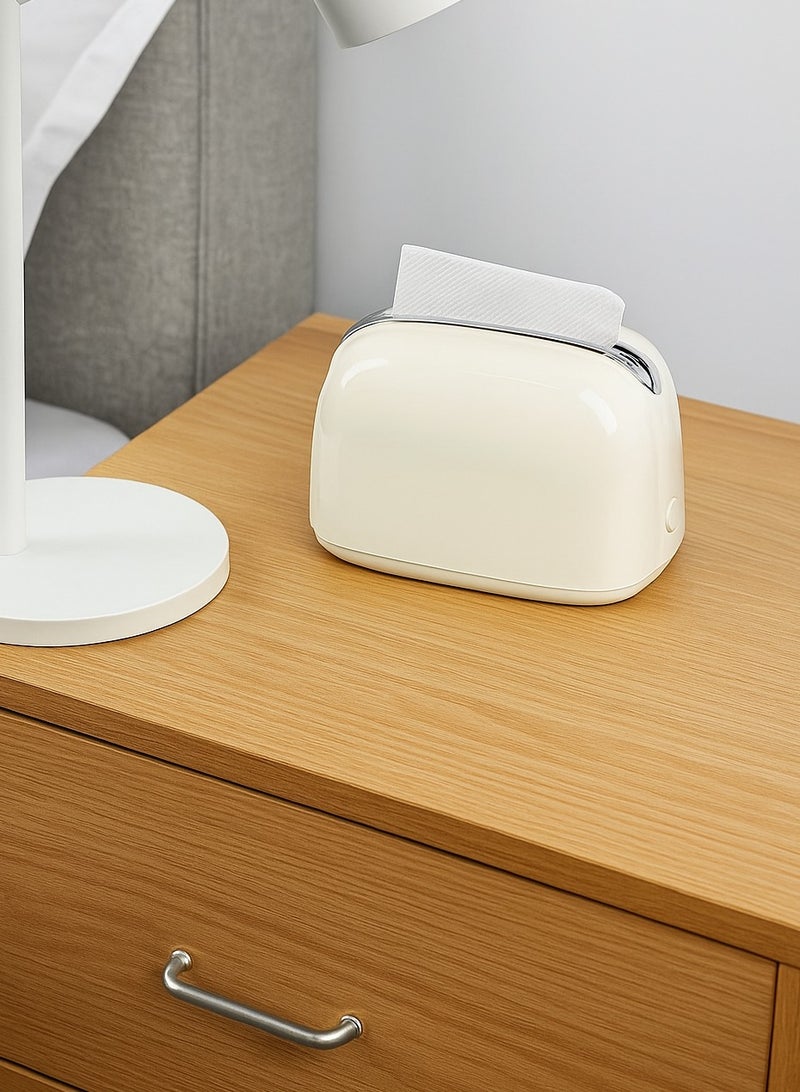 Tissue Box - Slim and Lightweight Organizer for Living Room, Bathroom, Bedroom, Office - Innovative Paper Towel Holder for Facial Tissues, Cloth Napkins, and Dryer Sheets - Image 1